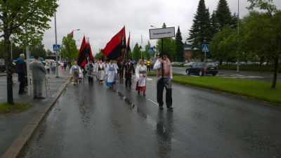 Karjalaiset kesäjuhlat Seinäjoella 17-19.06.2016
Kesäjuhlien kulkue Kirkkokadulla.
