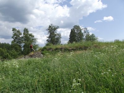 Isän kotitalon paikka Ollajärven rannalla
