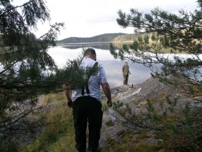 Muistomatka 70 v evakkoon lähdöstä.
Laatokan Kojon lahden rannalla
