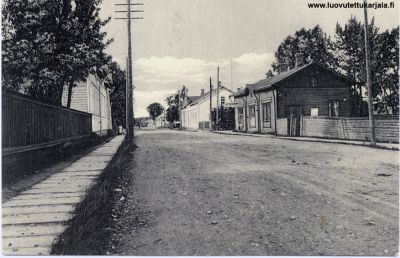 Kortti, Käkisalmen-Hiitolan tie, Kaakkois-Karjalan kirjapaino Oy.
