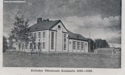 Koiviston yhteiskoulu 1925-1939.
