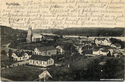 Kurkijoki, postikortti, leima 10.6.1916.
