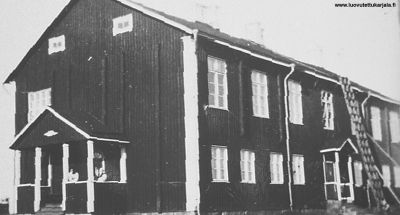 Vaskela-Raajun kansakoulu 1938. Kuvattu Tuusnanojan puolelta.
