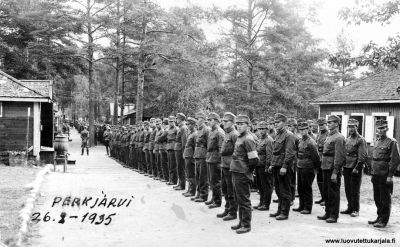 Kertausharjoitukset Perkjärvellä 6-26.8.1935. 
