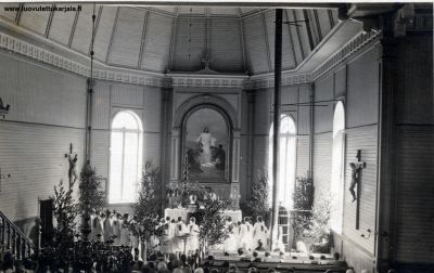 Kirkon sisäkuva 1928. 
