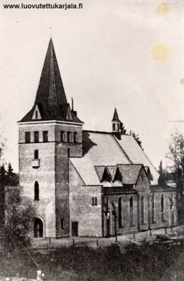 Raudun viimeinen kirkko valmistui v. 1926 ja tuhoutui talvisodassa v. 1939.
