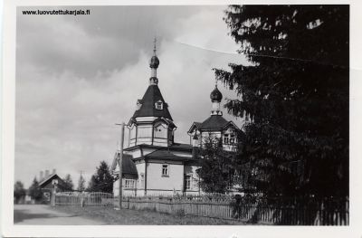 Salmin Orusjärven kirkko 1938.
