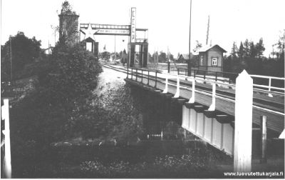 Rajajoen silta 1930 luvulla.
