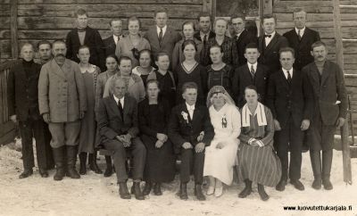 Pekka Wermat (Vauramo) ja Aino os. Ukkosen hääkuva lokakuu 1926
