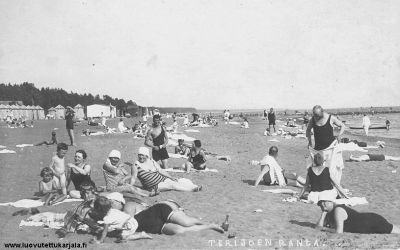 Terijoen rantaa 1930-luvulla.
